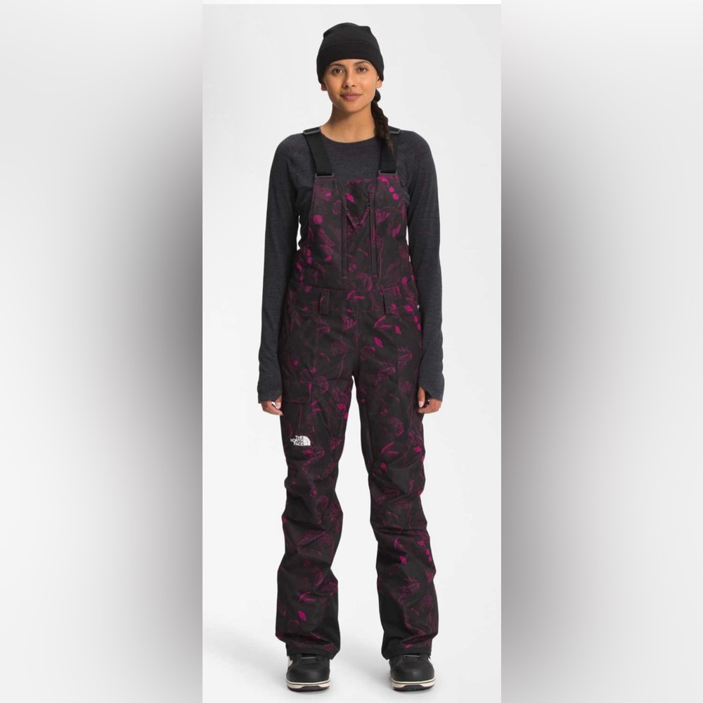 The North Face Women’s Freedom Bib - Black and Pink - Size Small Short [EUC]